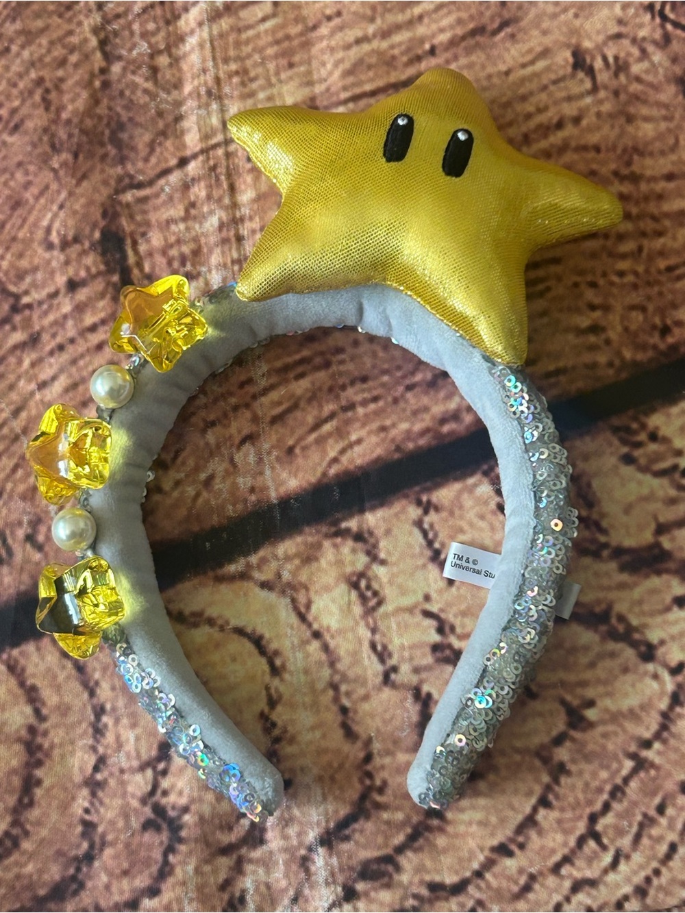 USJ Super Star Headband Plush Universal Studio Japan Super Nintendo World Used